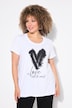 T-shirt, cuore, Classic, girocollo, mezza manica