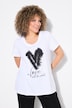 T-shirt, cuore, Classic, girocollo, mezza manica