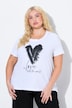 T-shirt, cuore, Classic, girocollo, mezza manica