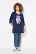 Floral Motif 3/4 Sleeve Tunic Tee