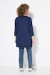 Floral Motif 3/4 Sleeve Tunic Tee