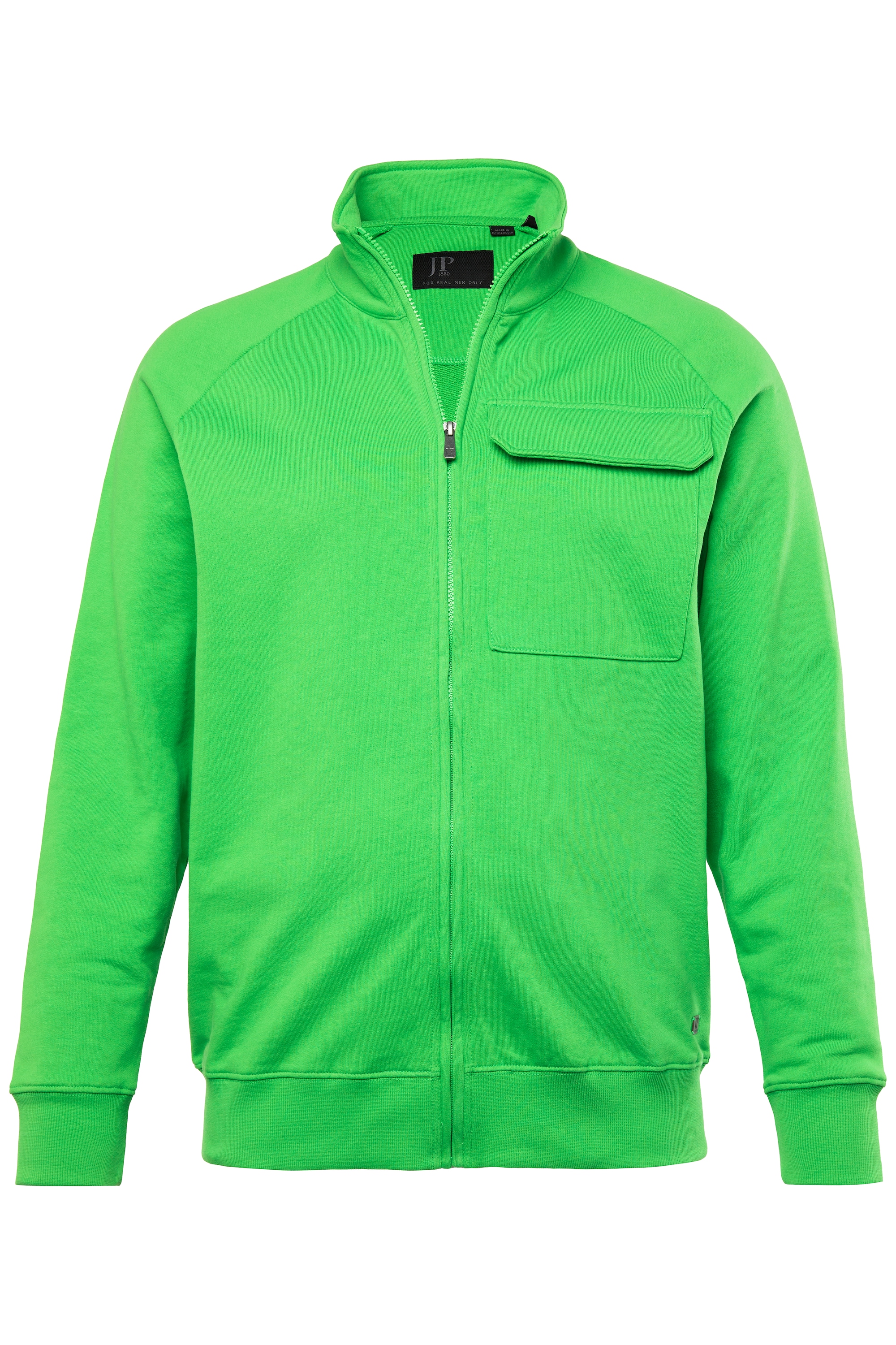 JP 1880 Herren große Größen JP 1880 Sweatjacke Waffelstruktur Stehkragen