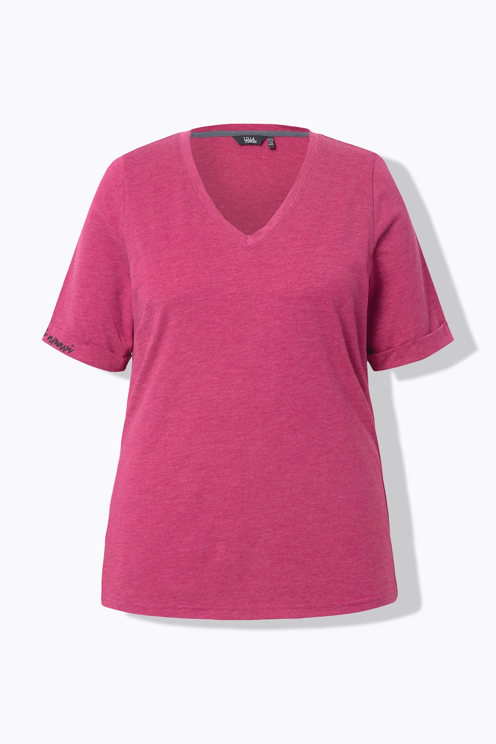 Stora storlekar T-shirt, Dam, röd, storlek: 54/56, Bomull/Polyester, Ulla Popken