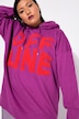 Hoodie, oversized, towel-statementprint, capuchon