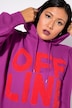 Hoodie, oversized, towel-statementprint, capuchon