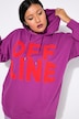 Hoodie, oversized, towel-statementprint, capuchon