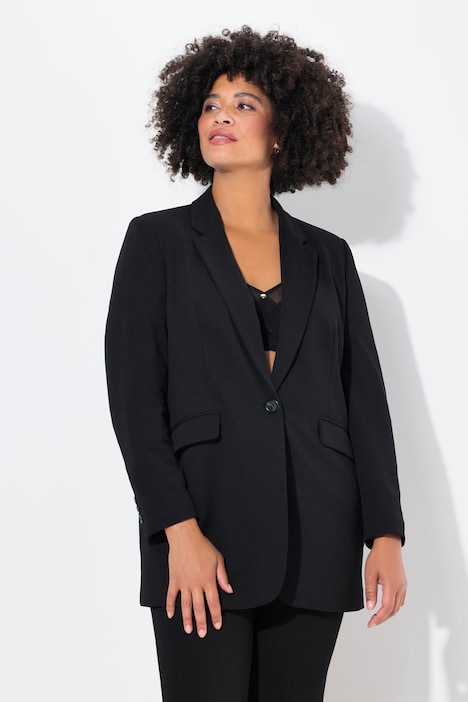 Blazer, Straight Loose-fit, farbiges Futter