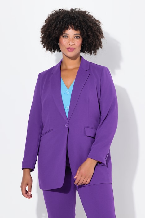 Blazer, Straight Loose-fit, farbiges Futter