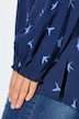 Shirt, zwaluwen, A-lijn, ronde hals, lange mouw, volants