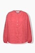 Bluse, oversize, struktureret kvalitet, lange ballonærmer