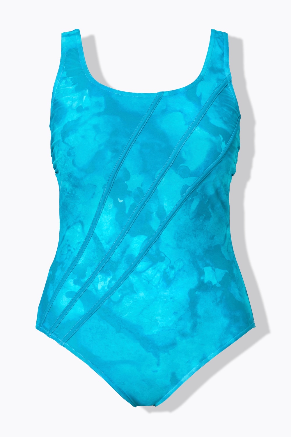 Stora storlekar Baddräkt, Dam, turkos, storlek: 62/64, Polyester/Syntetfibrer/Elastan, Ulla Popken