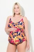 Bellieva-Tankini, Wald-Muster, ohne Softcups, recycelt