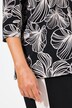 Shirt, blomster, tunika-udskæring, 3/4 ærme