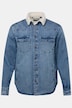 John F. Gee denim jack, gevoerd, lange mouwen, kentkraag, klepzakken, tot maat 8XL
