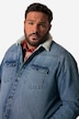 John F. Gee denim jack, gevoerd, lange mouwen, kentkraag, klepzakken, tot maat 8XL