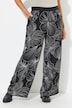 Broek, bloemen, wijde pijpen, elastische tailleband