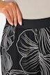 Broek, bloemen, wijde pijpen, elastische tailleband