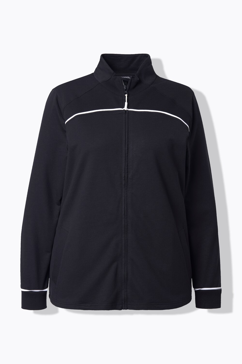 Stora storlekar Mjukisjacka, Dam, svart, storlek: 42/44, Bomull/Polyester, Ulla Popken