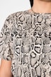T-Shirt, oversized, Snake-Print