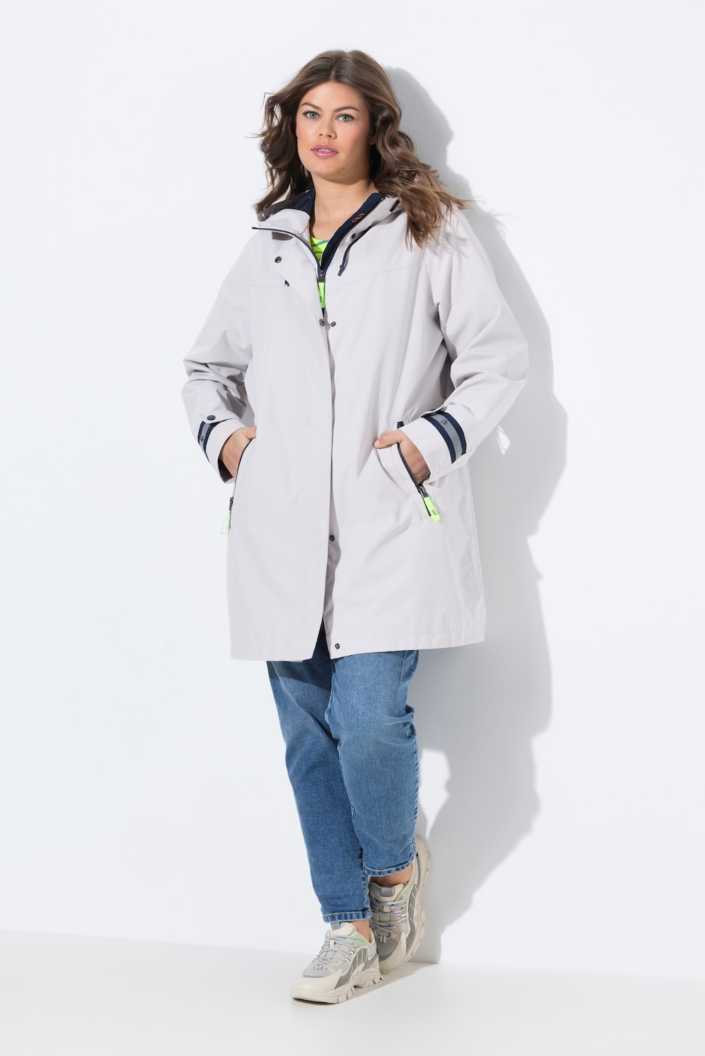 Große Größen Funktionsjacke, Damen, grau, Größe: 48/50, Polyester, LAURASON