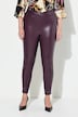 leggingsit, Skinny Fit, nahkainen ilme, joustava vyötärönauha