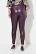 leggingsit, Skinny Fit, nahkainen ilme, joustava vyötärönauha