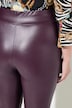 leggingsit, Skinny Fit, nahkainen ilme, joustava vyötärönauha