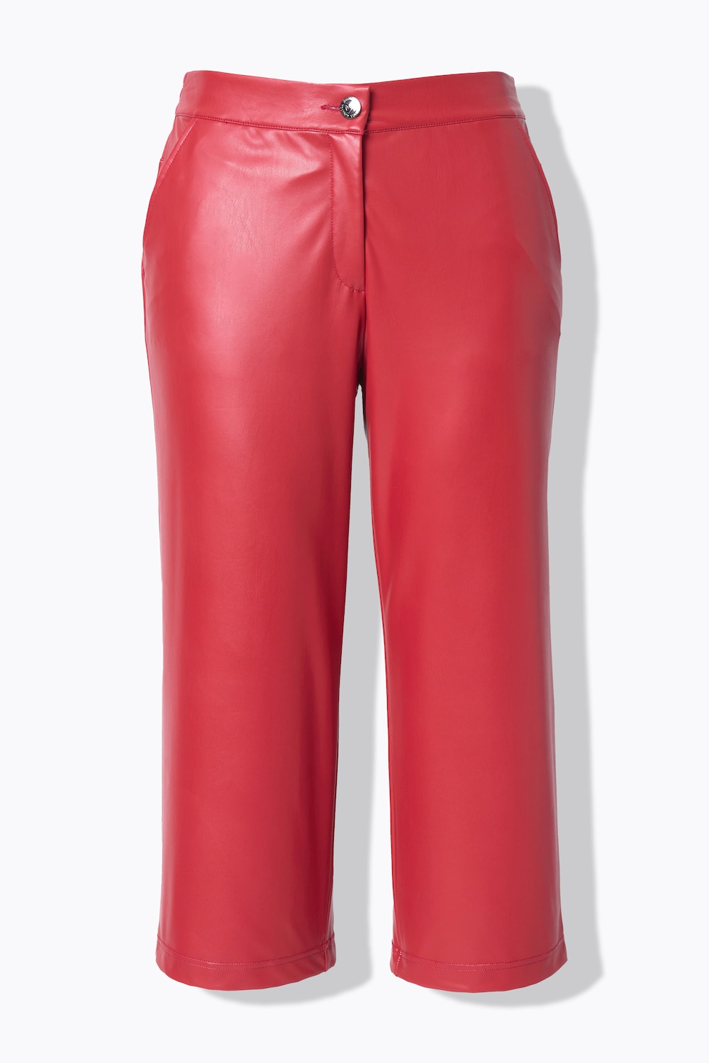 Stora storlekar Culottebyxa, Dam, röd, storlek: 58, Syntetfibrer/Polyester, Mia Moda