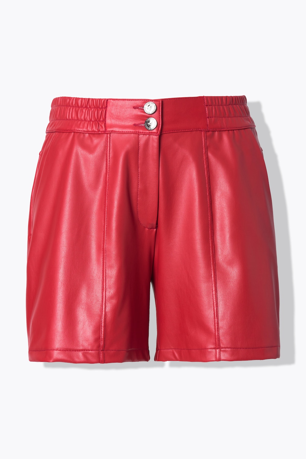 Stora storlekar Shorts, Dam, röd, storlek: 52, Syntetfibrer/Polyester, Mia Moda