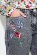 Loosefit jeans with floral embroidery and 5 pockets
