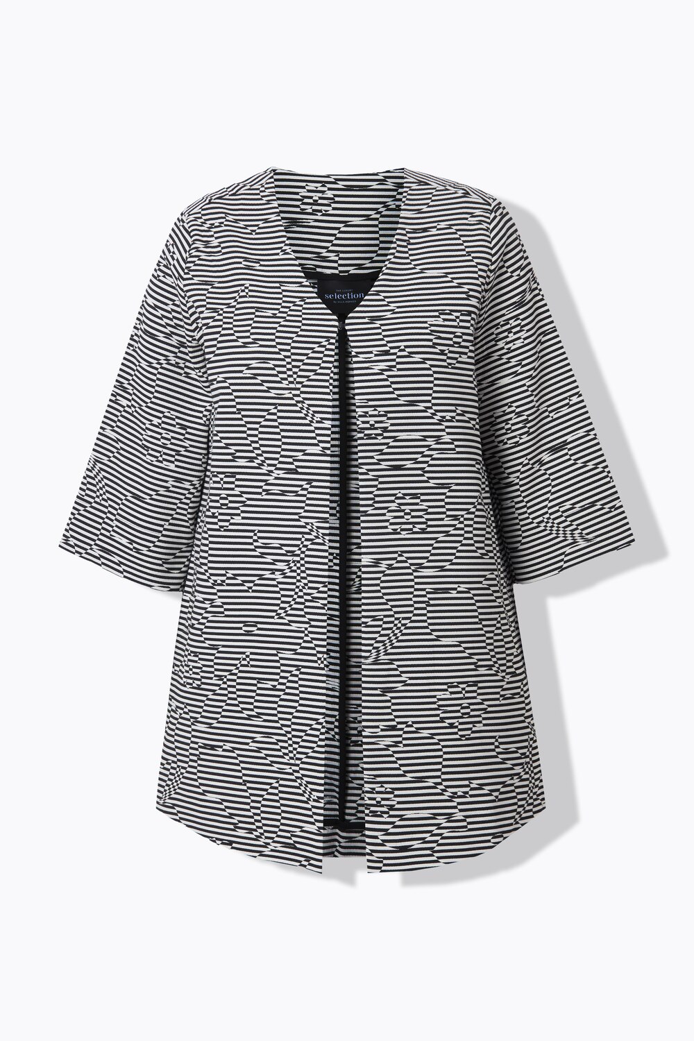 Stora storlekar Jacka, Dam, svart, storlek: 42/44, Polyester/Bomull, Ulla Popken