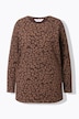 T-shirt à manches longues. Imprimé léopard