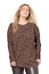 Tričko s dlouhými rukávy, leopardí potisk