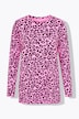 Longsleeve, Classic Shape, Leo-Print