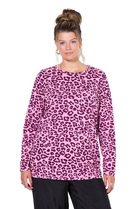 Tričko s dlouhými rukávy, leopardí potisk