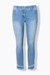 Jeans Sarah, Fransensaum, schmales Bein, knöchellang