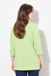 Shirt, natuurmotief, A-lijn, V-hals, 3/4-mouwen