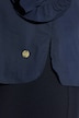 Bluse, Kelchkragen, Langarm, Rüschen-Manschetten