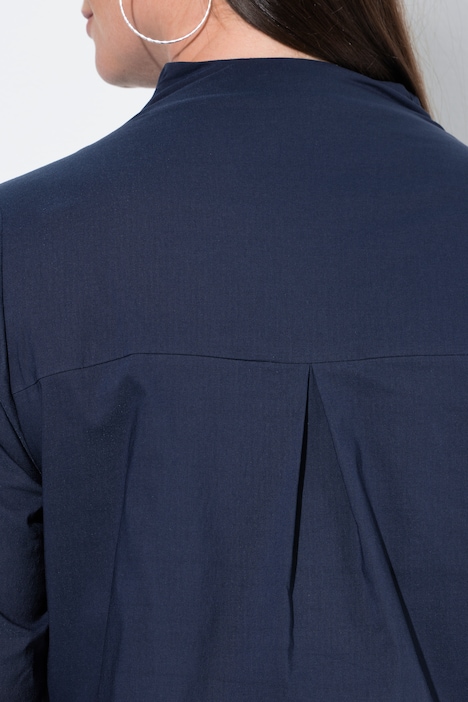 Bluse, Kelchkragen, Langarm, Rüschen-Manschetten