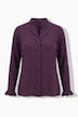 Bluse, Kelchkragen, Langarm, Rüschen-Manschetten