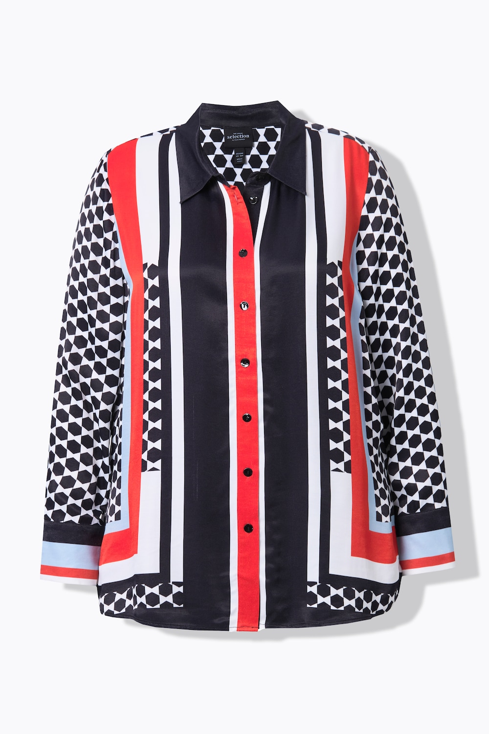 Stora storlekar Blus, Dam, vit, storlek: 50/52, Viskos, Ulla Popken