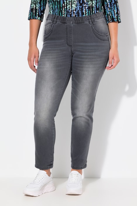 Jeggings Sienna, Slim, Elastikbund, Gürtelschlaufen