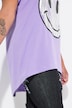 T-Shirt, A-form, metallisk smiley