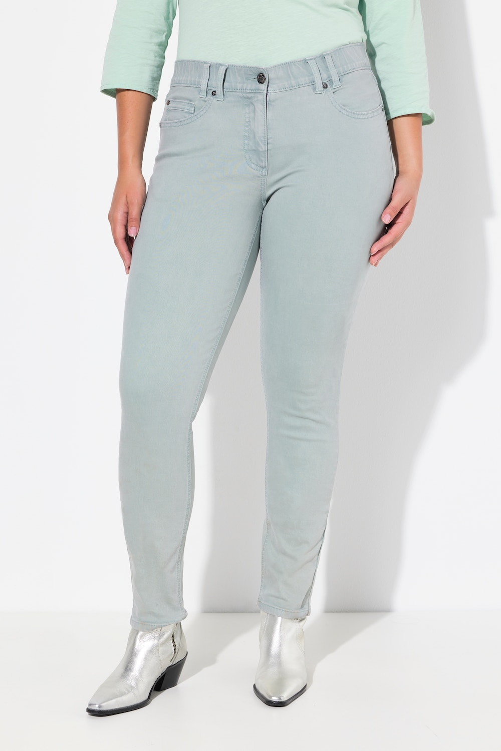 Große Größen Jeans Sarah, Damen, türkis, Größe: 54, Baumwolle, Ulla Popken