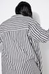 Overhemdblouse, oversized, strepen