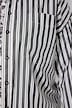 Overhemdblouse, oversized, strepen