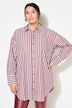 Skjortebluse, oversized, striber