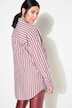 Skjortebluse, oversized, striber