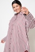 Skjortebluse, oversized, striber