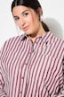 Skjortebluse, oversized, striber